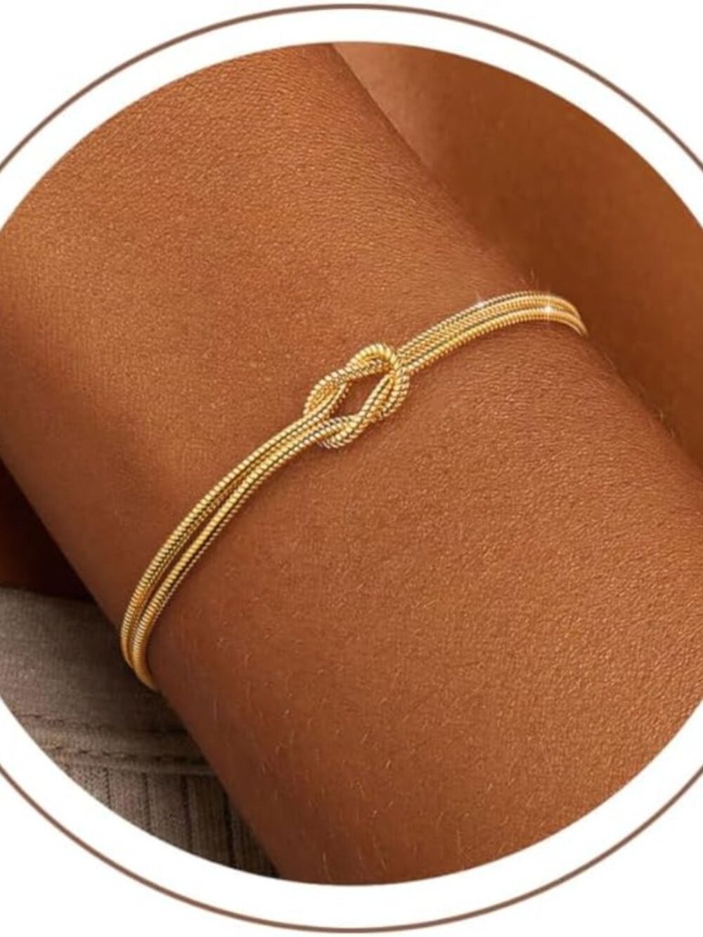 Adjustable Gold Bracelet Set for Women - Dainty Heart & Pearl Charms Gift